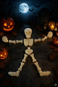 halloween skeleton pure white bees wax with added scent over 150G total weight