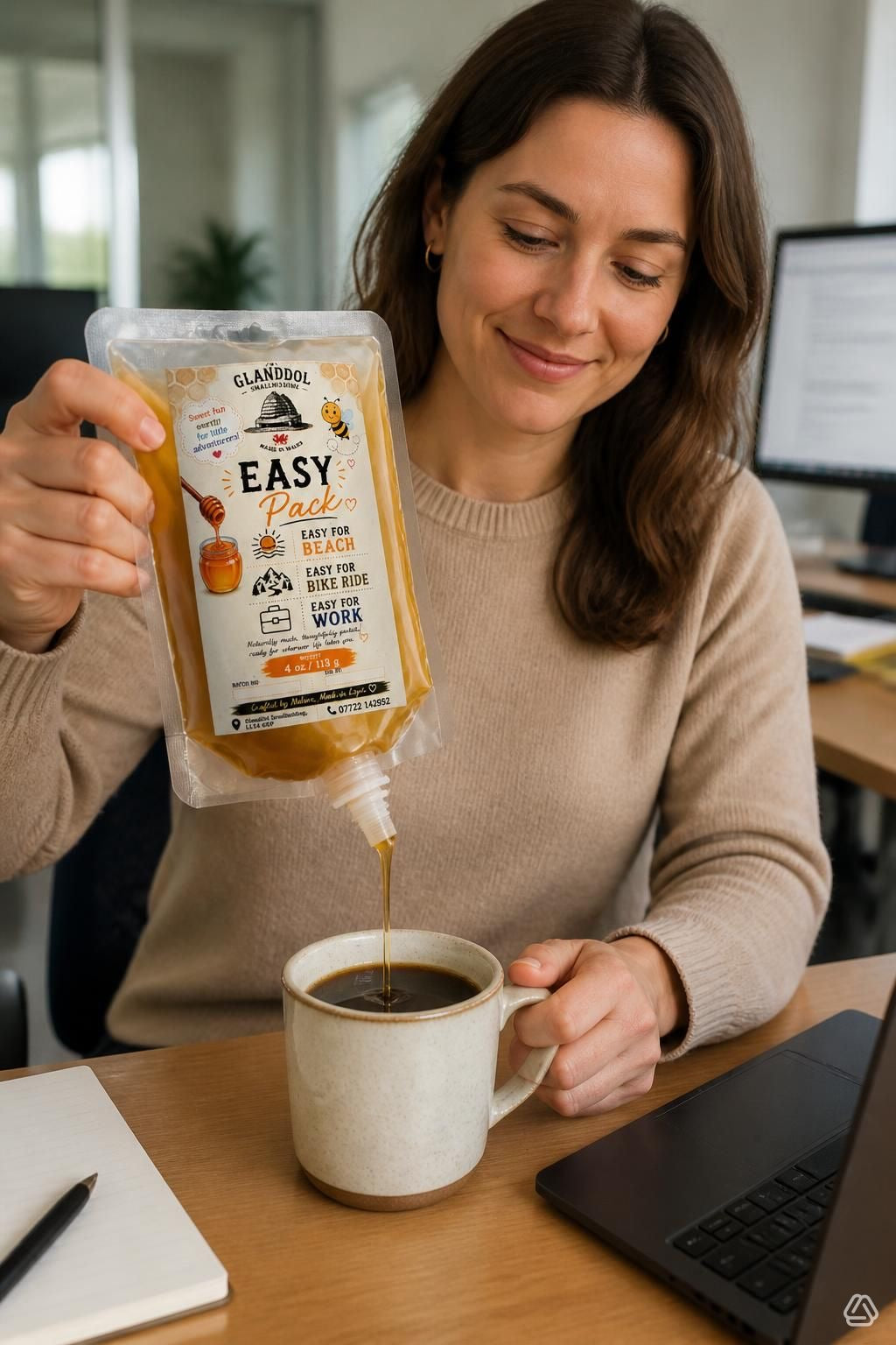 Easy pack Honey on the go